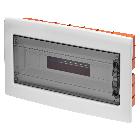 Centralino protetto - da incasso - porta trasparente fumé con telaio estraibile - 18 moduli ip40 product photo