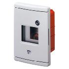 CENTRALINO PER INCASSO STAGNO PER EMERGENZA - 4 MODULI - GUIDA EN50022 - GRIGIO RAL 7035 product photo