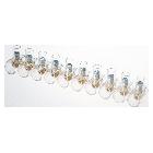 Morsettiera volante in barrette scomponibili - vite a taglio - sez.max cavo flessibile 10 mm²- 10 poli per barretta product photo