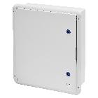 QUADRO STAGNO PORTA CIECA MUNITA DI SERRATURA - GWPLAST 120 - 396X474X160 - IP55 - GRIGIO RAL 7035 product photo