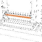 BARRA DI TERRA IN RAME 25x4MM PER QUADRI QDX B=850MM product photo
