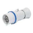 SPINA MOBILE DIRITTA HP - IP44/IP54 - 3P+T 32A 200-250V 50/60HZ - BLU - 9H - CABLAGGIO A VITE product photo