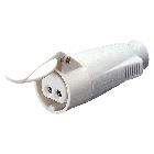 PRESA MOBILE DIRITTA - IP44 - 2P 32A 40-50V 50-60HZ - BIANCO - 12H - CABLAGGIO A VITE product photo