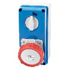 PRESA FISSA INTERBLOCCATA VERTICALE - CON FONDO - SENZA BASE PORTAFUSIBILI - 3P+T 32A 380-415V - 50/60HZ 6H - IP67 product photo