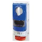 PRESA FISSA INTERBLOCCATA VERTICALE - SENZA FONDO - IMPIEGHI GRAVOSI - CON BASE PORTAFUSIBILI - 3P+N+T 16A 346-415V-50/60HZ 6H - IP66 product photo