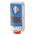 PRESA FISSA INTERBLOCCATA VERTICALE - SENZA FONDO - PER MONTAGGIO APPARECCHIATURE MODULARI - IMPIEGHI GRAVOSI - 3P+T 16A 380-415V-50/60HZ 6H-IP66 product photo