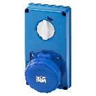 PRESA FISSA INTERBLOCCATA VERTICALE - SENZA FONDO - SENZA BASE PORTAFUSIBILI - 3P+T 63A 200-250V - 50/60HZ 9H - IP67 product photo