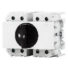 INTERRUTTORE SEZIONATORE ROTATIVO - FISSAGGIO GUIDA DIN - MANOPOLA NERA - 4P 5M EN50022 63A product photo