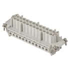 INSERTO FEMMINA - 104x27 - 24P+T 16A 500V/6kV/3 - CONNESSIONE A VITE - CON PIASTRINA - GRIGIO product photo