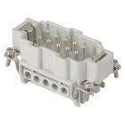 INSERTO MASCHIO - 57X27 - 10P+T 16A 500V/6kV/3 - CONNESSIONE A VITE - CON PIASTRINA - GRIGIO product photo