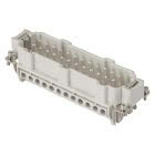 INSERTO MASCHIO - 104x27 - 24P+T 16A 500V/6kV/3 - CONNESSIONE A VITE - CON PIASTRINA - GRIGIO product photo