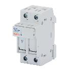 PORTAFUSIBILE SEZIONABILE - 1P+N 8,5X31,5 400V 20A - 2 MODULI product photo