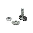 Viti per barre sagomate - m8 25mm - per barre alluminio e rame 800a - 20 pezzi product photo