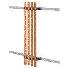 Coppia di portabarre - per barre piatte 30x10 - 630a - per strutture p=600 - vano affiancato esterno - per qdx 1600h product photo