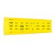 Targhetta in PVC adesiva Giallo 27x15mm - 264 pezzi product photo Photo 01 2XS