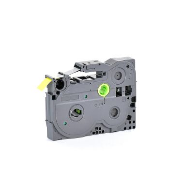 Nastro Laminato Standard 12mm x 8mt Nero/Giallo TZE631 - 1 pezzo product photo Photo 01 3XL