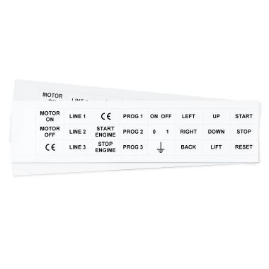 Targhetta in PVC non adesivo Bianco 27x15 mm confezione da 264 pezzi product photo Photo 01 3XL