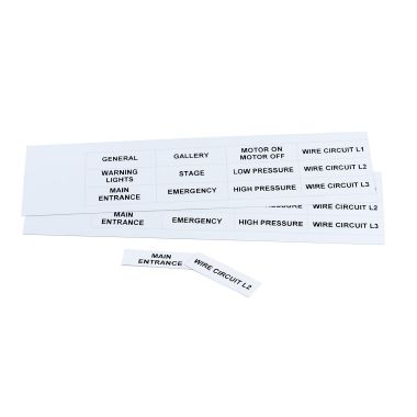 Targhetta in PVC non adesivo Bianco 50x15 mm confezione da 132 pezzi product photo Photo 01 3XL