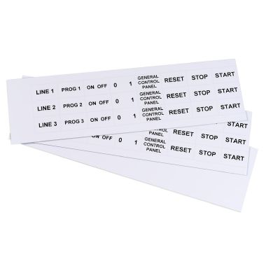 Targhetta in PVC non adesivo Bianco 27x18 mm confezione da 288 pezzi product photo Photo 01 3XL