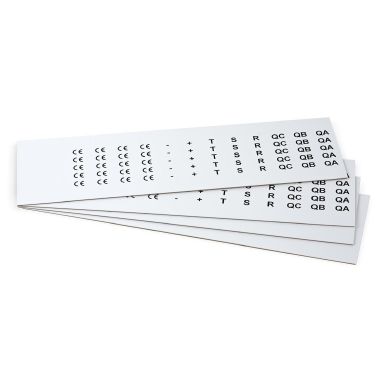 Targhetta in PVC adesiva Bianco 17x9  mm - confezione da 1080 pezzi product photo Photo 01 3XL