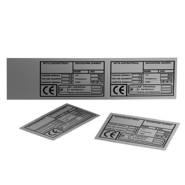 Targa Quadro in PVC adesiva Metal 100x60 mm - 22 pezzi product photo Photo 01 3XL