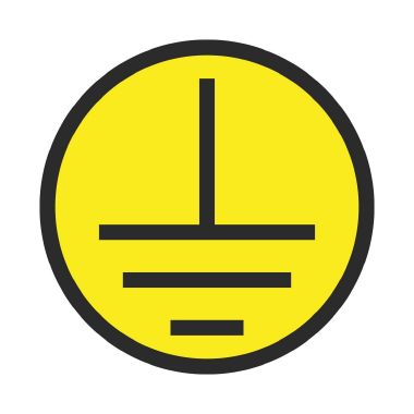 Etichetta tonda 'TERRA'nero su giallo  diametro13 mm 1 Foglio da 208 pezzi product photo Photo 01 3XL