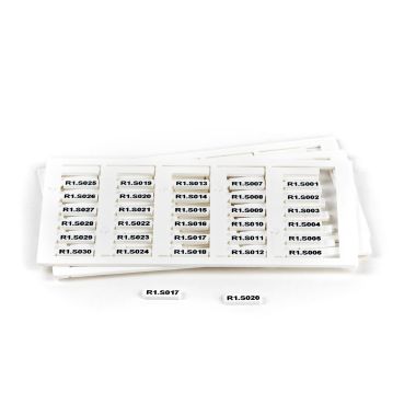 Tessera rigida per Cavi LUX Bianco 12x4 mm - confezione master carton da 3000 pezzi product photo Photo 01 3XL