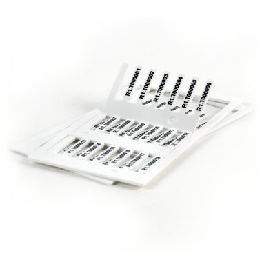 Tessera rigida per Cavi LUX Bianco 18x4 mm confezione da 576 pezzi product photo Photo 01 3XL