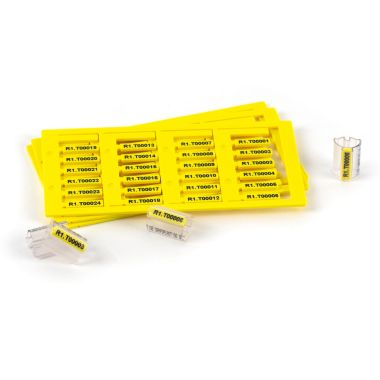 Tessera rigida per cavi LUX Giallo 15x4 mm -  confezione da 768 pezzi product photo Photo 01 3XL