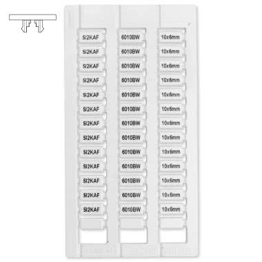 Tessera per Morsetti  Cabur Bianco LUX  10x6 mm - confezione da 858 pezzi product photo Photo 01 3XL