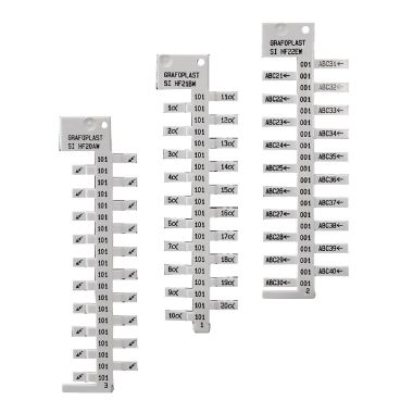 Tessera per Morsetti Cabur serie EDM, Wago 208 10 x 5 mm Bianco - 960 pezzi product photo Photo 01 3XL