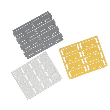 Tessera per portatarghette, colore bianco, dimensioni 27x15 mm - confezione da 192 pezzi product photo Photo 01 3XL