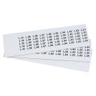 Targhetta in PVC adesiva Bianco 20x9  mm - 900 pezzi product photo