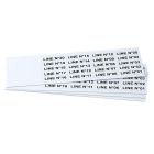 Targhetta in PVC adesiva Bianco 35x9  mm - confezione da 540 pezzi product photo