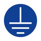 Etichetta tonda 'TERRA'bianco su blu diametro 26 mm 1 Foglio da 66 pezzi product photo