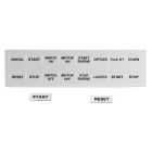 Targhetta per pulsanti in PMMA non adesivo bianco 27x15 mm confezione da 192 pezzi product photo