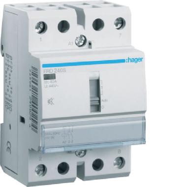 Cont.com man sil 2na 24vac/24vdc 40a 3m product photo Photo 01 3XL