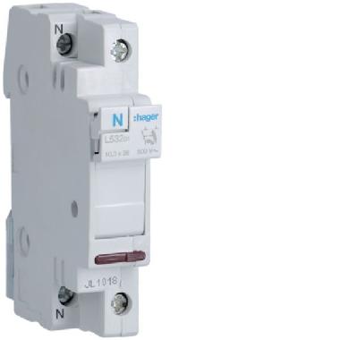 Portafus. 10.3x38+spia 1p+n 1m product photo Photo 01 3XL