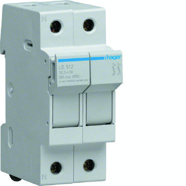 PORTAFUSIBILE 10.3X38 1P + N 2M product photo Photo 01 3XL