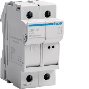 Portafusibile 10x38 1p + n 2m product photo Photo 01 3XL