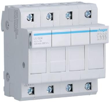 Portafusibile ul 10.3x38 3p + n 4m product photo Photo 01 3XL