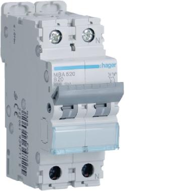 Interr. autom.1p+n 20a 6 ka b 2m product photo Photo 01 3XL