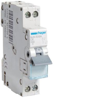 Interr. autom.1p+n 6a 4.5ka c 1m product photo Photo 01 3XL