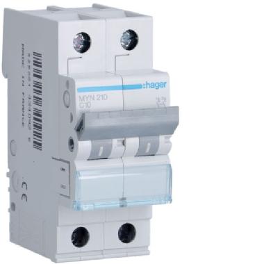 INTERR. AUTOM.2P 10A 4.5KA C 2M product photo Photo 01 3XL