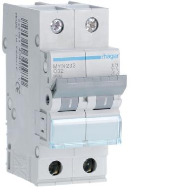 Interr. autom.2p 32a 4.5ka c 2m product photo Photo 01 3XL