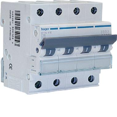 Interr. autom.4p 16a 4.5ka c 4m product photo Photo 01 3XL