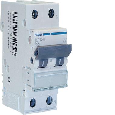 Interr. autom.1p+n 16a 4.5ka c 2m product photo Photo 01 3XL