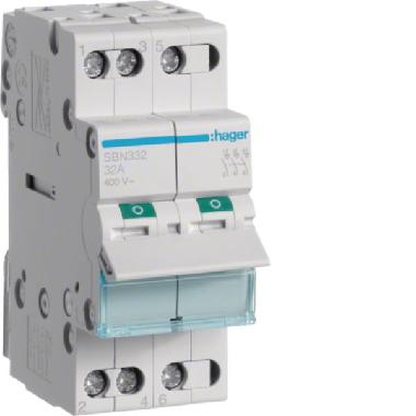 Interruttore non aut 3 poli 32a 2 mod product photo Photo 01 3XL