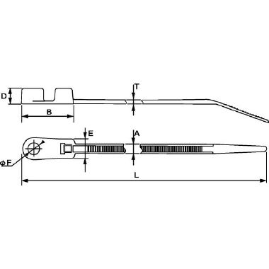 Fascetta fissaggio 395x7.6 nera T120MR (Conf. da 50 Pz.) product photo Photo 03 3XL