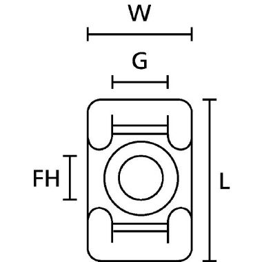 Supporto fissaggio a vite KR6G5 (Conf. da 100 Pz.) product photo Photo 02 3XL